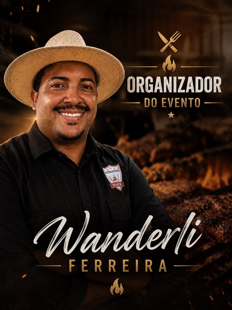 Wanderli Ferreira — organizador do Festival de Churrasco Premium